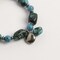 Earth's Jewels Semi-Precious Dyed Stabilized Turquoise Stretch Bracelet, Round Charm